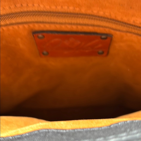 Patricia Nash Black Leather Studded Handbag - Picture 5 of 9